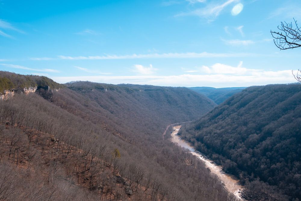endless wall - new river gorge national park