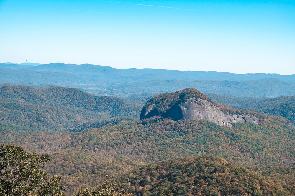 looking glass overlook on blue ridge parkway